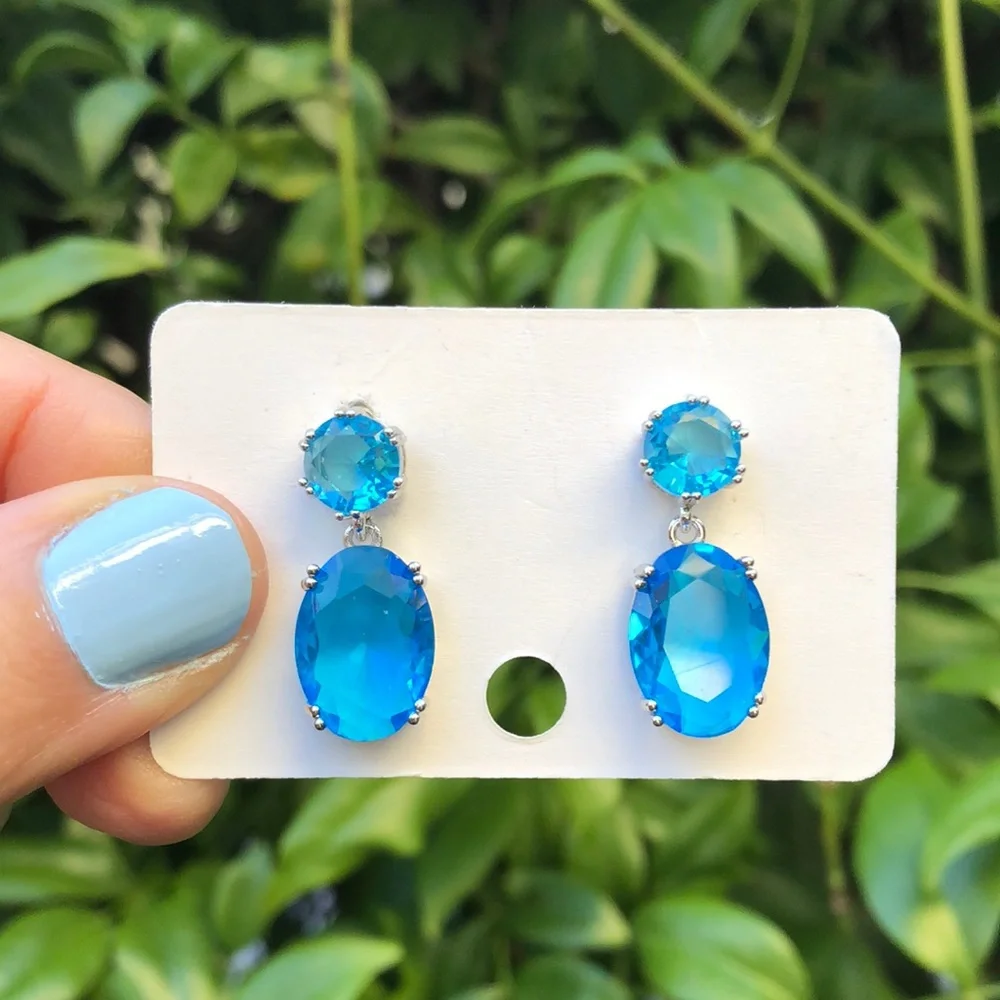 Aquamarine Drop Earrings